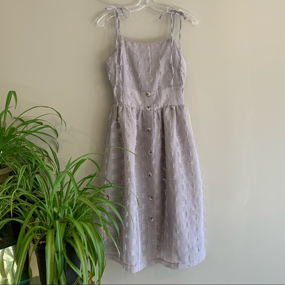 Chicwish Dresses & Skirts - Chicwish Cotton Candy Gray Dress Small French Chic